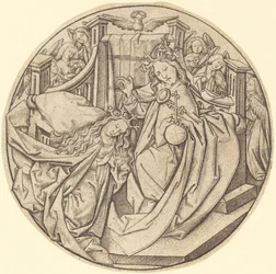 Christ bénissant la Vierge