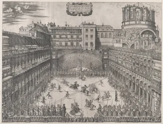 Speculum Romanae Magnificentiae : Tournoi du Vatican, 1565