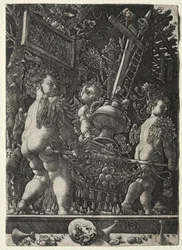 Anges portant les emblèmes de la Passion