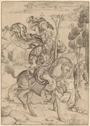 Saint Christophe à cheval