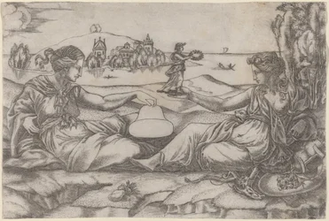 Deux Figures Allégoriques (Rome et Liberté ?)