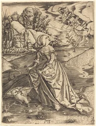 Femme avec la chouette
