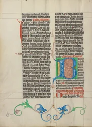 Initiale B décorée