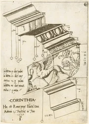Entablement du temple d