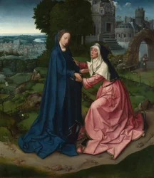 La Visitation de la Vierge à Sainte Élisabeth. Panneau d