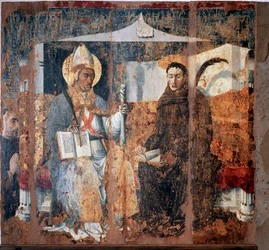Saint Éleuthère de Tournai et Saint Placide (Fresque)