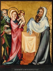 La présentation dans le temple (tempera sur bois)