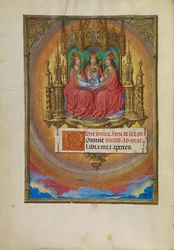La Sainte Trinité trônant