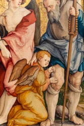 Allemand : Die Heiligen Sebastian und Rochus Les saints Sébastien et Roch
