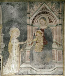 Mariage spirituel du Christ avec Sainte Marie-Madeleine, détail