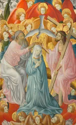 Le Couronnement de la Vierge avec la Trinité, vers 1400.