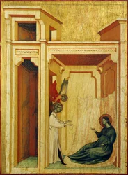 Ange couronnant Valérien de roses et de lys (détail)