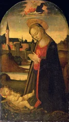 La Vierge adorant l