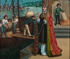 Le Miracle du Grain, du Retable de Saint Nicolas, c.1486-93