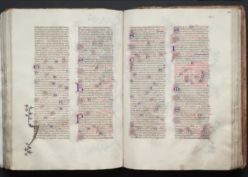 Le Missel de Gotha: Fol. 104r, Texte, vers 1375