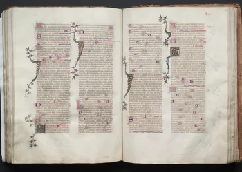 Le Missel de Gotha : Fol. 105v, Texte, vers 1375