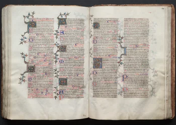 Le Missel de Gotha : Fol. 121r, texte, vers 1375
