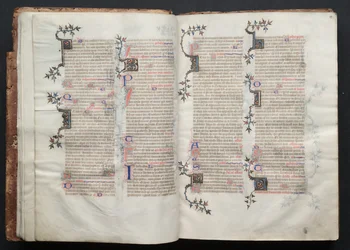 Le Missel de Gotha : Fol. 13r, Texte, vers 1375