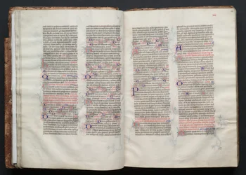 Le Missel de Gotha : Fol. 24r, Texte, vers 1375