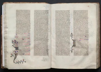 Le Missel de Gotha : Fol. 35v, Texte, vers 1375