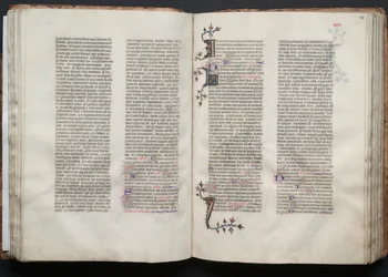 Le Missel de Gotha : Fol. 47v, Texte, vers 1375