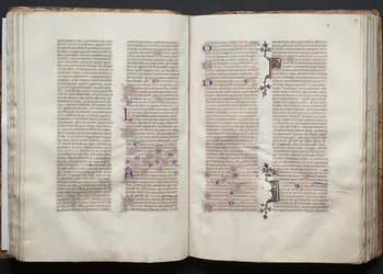 Le Missel de Gotha : Fol. 50r, Texte, vers 1375