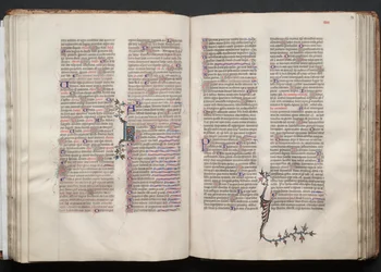 Le Missel de Gotha : Fol. 54r, Texte, vers 1375