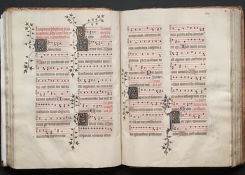 Le Missel de Gotha : Fol. 58r, Texte, vers 1375