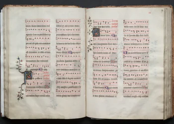 Le Missel de Gotha : Fol. 59r, Texte, c. 1375
