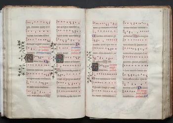 Le Missel de Gotha: Fol. 59v, Texte, vers 1375