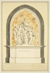 Tombe de Mme Elizabeth Draper, décédée en 1835, dans la cathédrale de Bristol