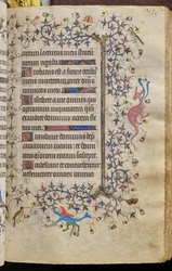 Heures de Charles le Noble, roi de Navarre (1361-1425) : fol. 107r, Texte
