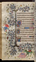Heures de Charles le Noble, roi de Navarre (1361-1425) : fol. 129v, Texte