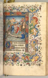 Heures de Charles le Noble, Roi de Navarre 1361-1425 : fol. 179r, Christ cloué sur la croix, vers 1405