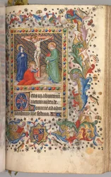 Heures de Charles le Noble, Roi de Navarre 1361-1425 : fol. 185r, Crucifixion, vers 1405