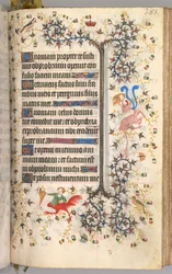 Heures de Charles le Noble, Roi de Navarre 1361-1425 : fol. 187r, Texte, vers 1405