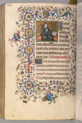 Heures de Charles le Noble, Roi de Navarre 1361-1425, fol. 287vr, Saint Benoît
