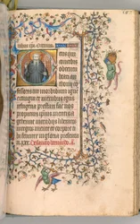Heures de Charles le Noble, Roi de Navarre 1361-1425, fol. 288r, Saint Antoine, vers 1405