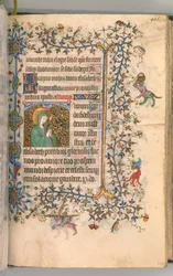 Heures de Charles le Noble, roi de Navarre 1361-1425, fol. 297r, Sainte Élisabeth, vers 1405