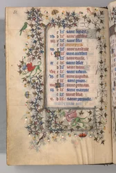Heures de Charles le Noble, roi de Navarre 1361-1425 : fol. 5v, mai, vers 1405