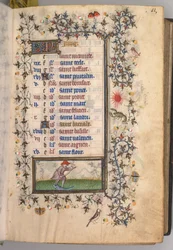 Heures de Charles le Noble, Roi de Navarre 1361-1425 : fol. 6r, Juin, vers 1405