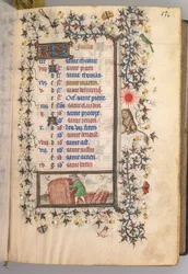 Heures de Charles le Noble, roi de Navarre 1361-1425 : fol. 7r, juillet, vers 1405