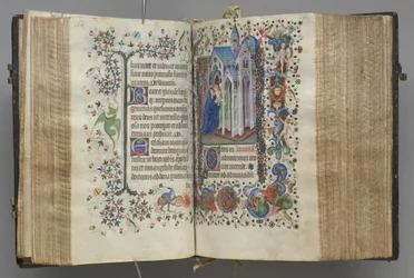 Heures de Charles le Noble, roi de Navarre 1361-1425 : fol. 82v, Texte, vers 1405