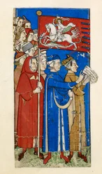 Traité sur les vices et les vertus, Add MS 27695, f.10r, c.1330-40