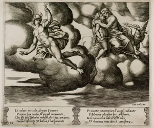 Cupidon implorant Jupiter pour la clémence envers Psyché