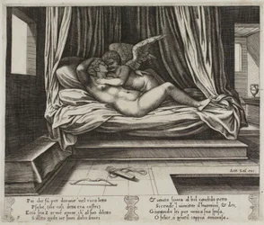 Cupidon dans les bras de Psyché
