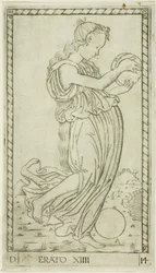 Érato, planche quatorze de Apollon et les Muses