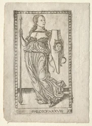 Philosophie des Tarocchi, série C : Arts libéraux, #28, avant 1467