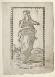 Polyhymnia hymnes héroïques de la série Tarocchi D..., avant 1467