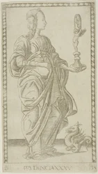 Prudence, planche 35 de Génies et Vertus